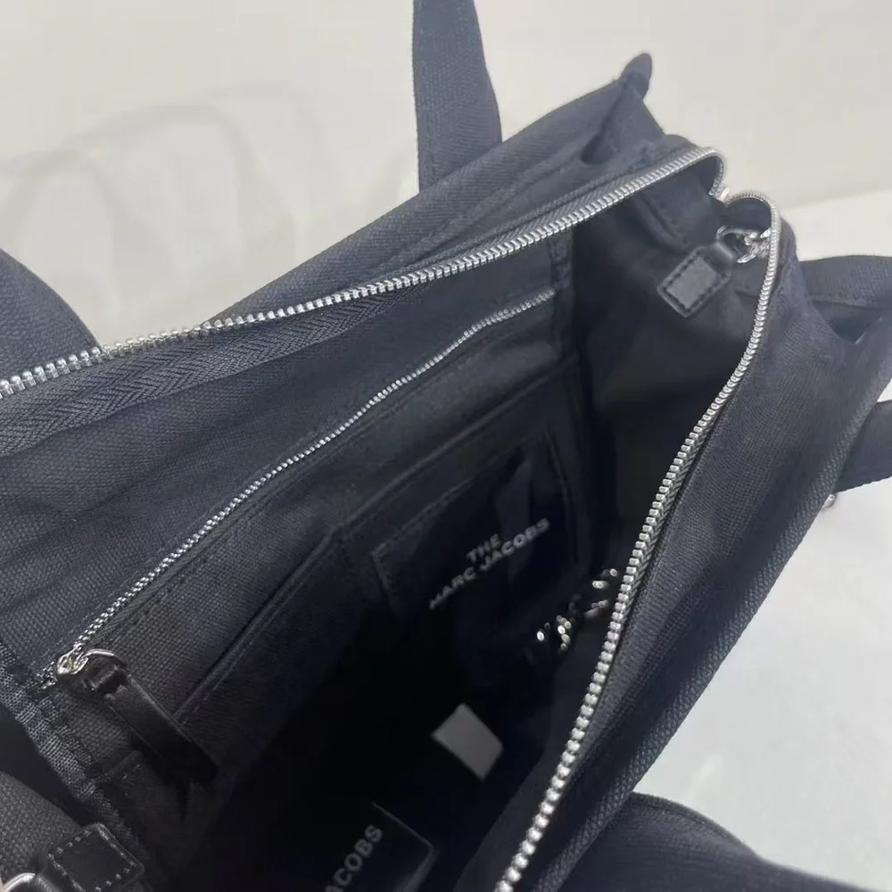 Marc Jacobs Black Canvas 'The Tote Bag' Messenger